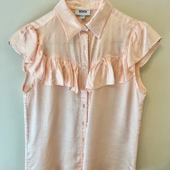 Pink Koch Layla Blouse Small - Picture 3 of 6
